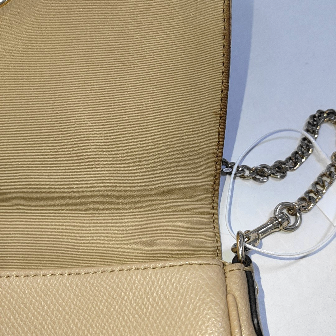COACH Khaki Leather Single Shoulder Bag and Handbag Golden hardware-(SKU)-942795544