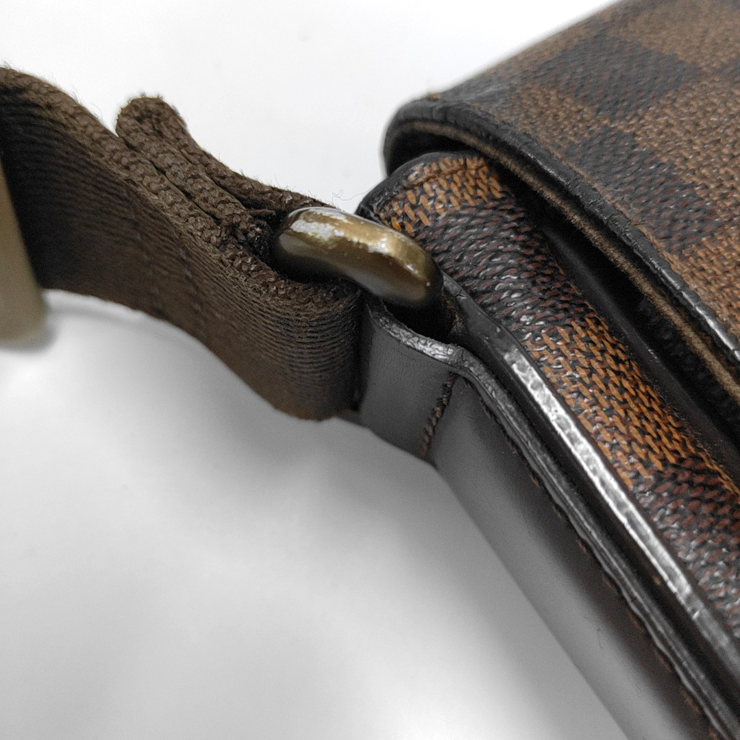 LOUIS VUITTON DISTRICT Small size Brown Coated Canvas Checkerboard Messenger Bag Crossbody Shoulder Bag Brown Hardware-(SKU)-954158452
