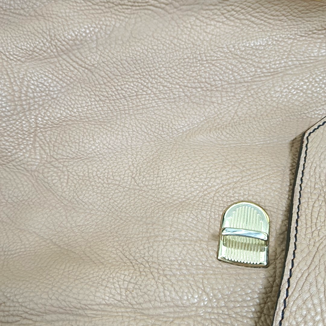 BURBERRY Khaki cowhide single shoulder bag Golden hardware Removable shoulder strap-(SKU)-953631623