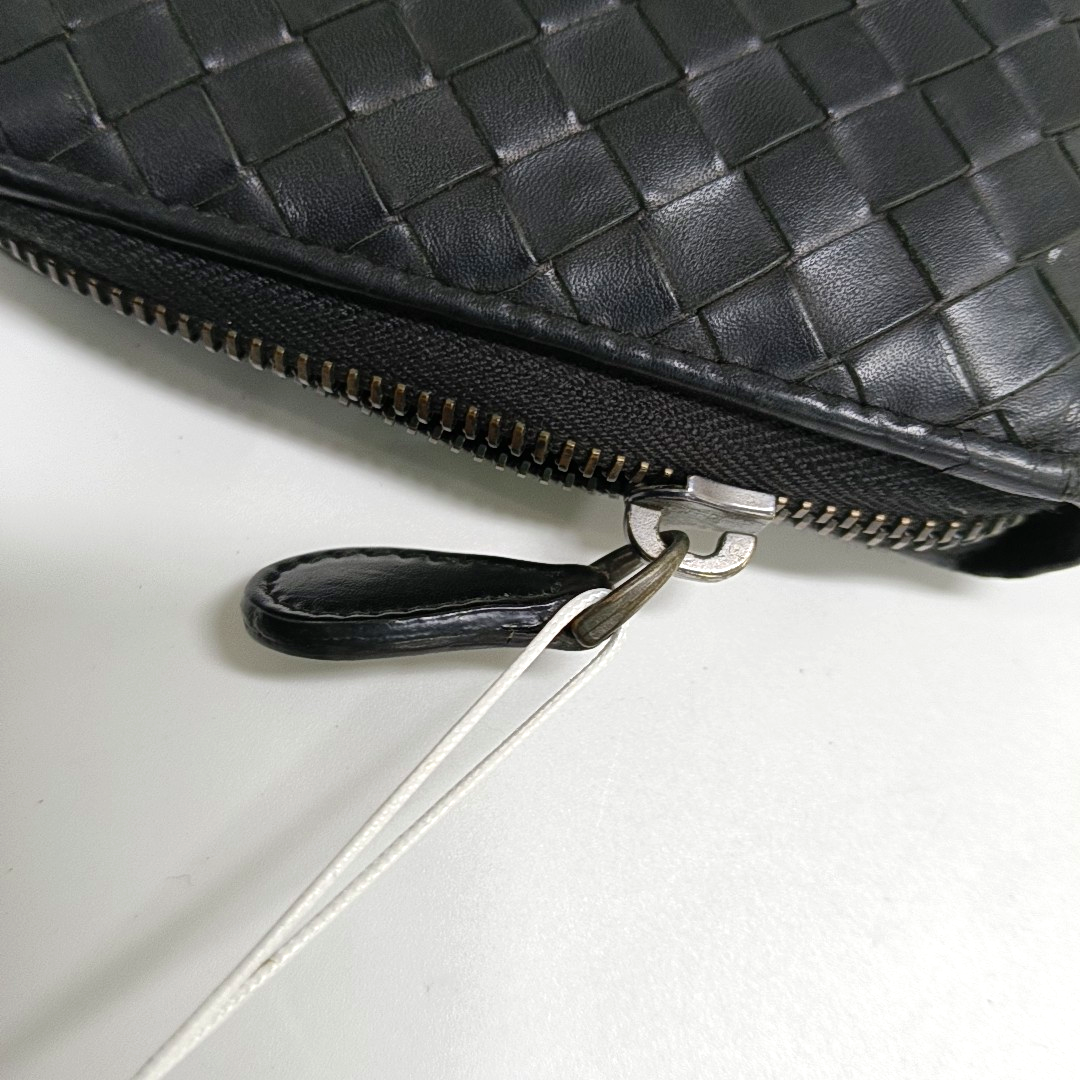 BOTTEGA VENETA Black Cowhide Braided Handbag Black hardware-(SKU)-953739920