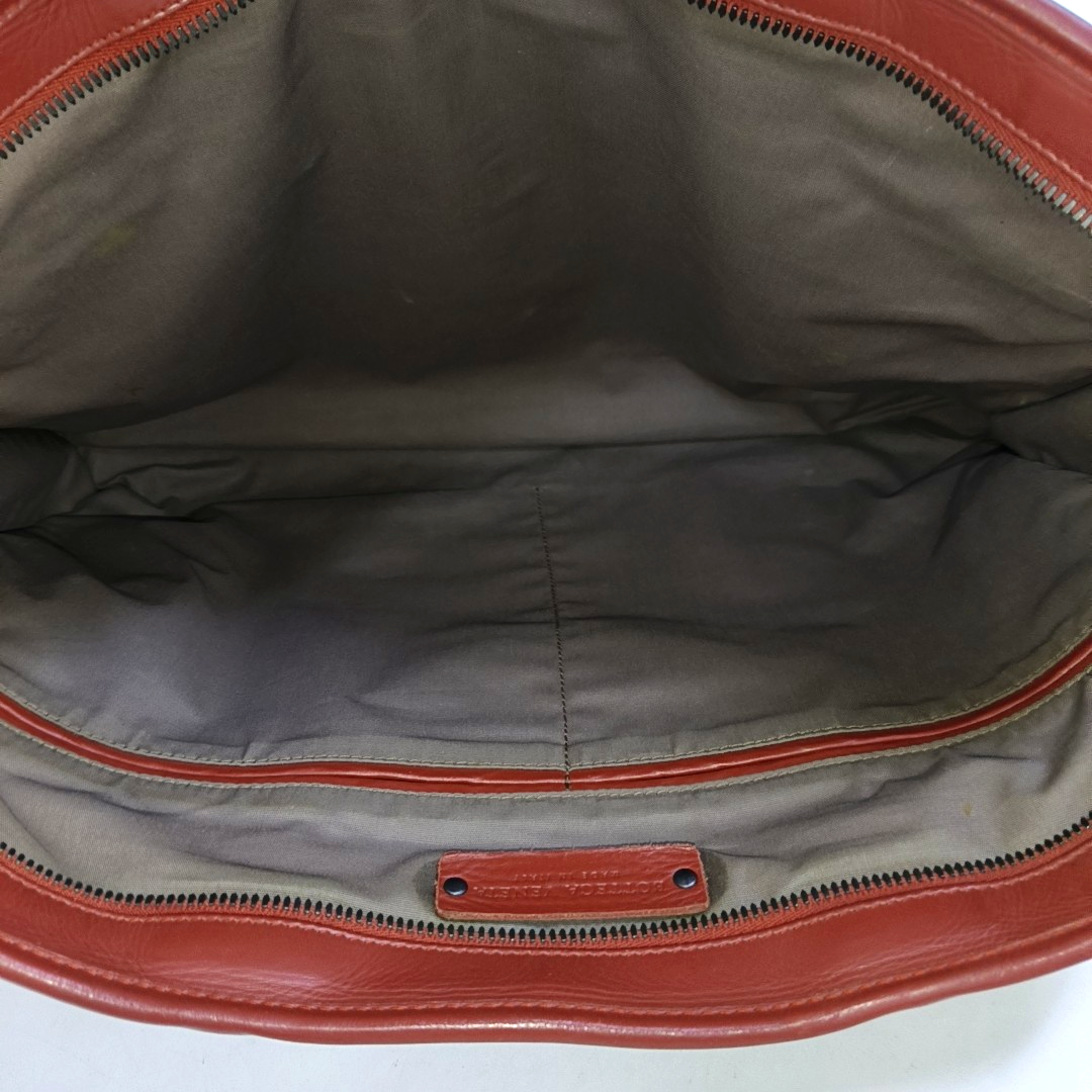 BOTTEGA VENETA Red Cowhide Tote Bag Black hardware-(SKU)-946395662