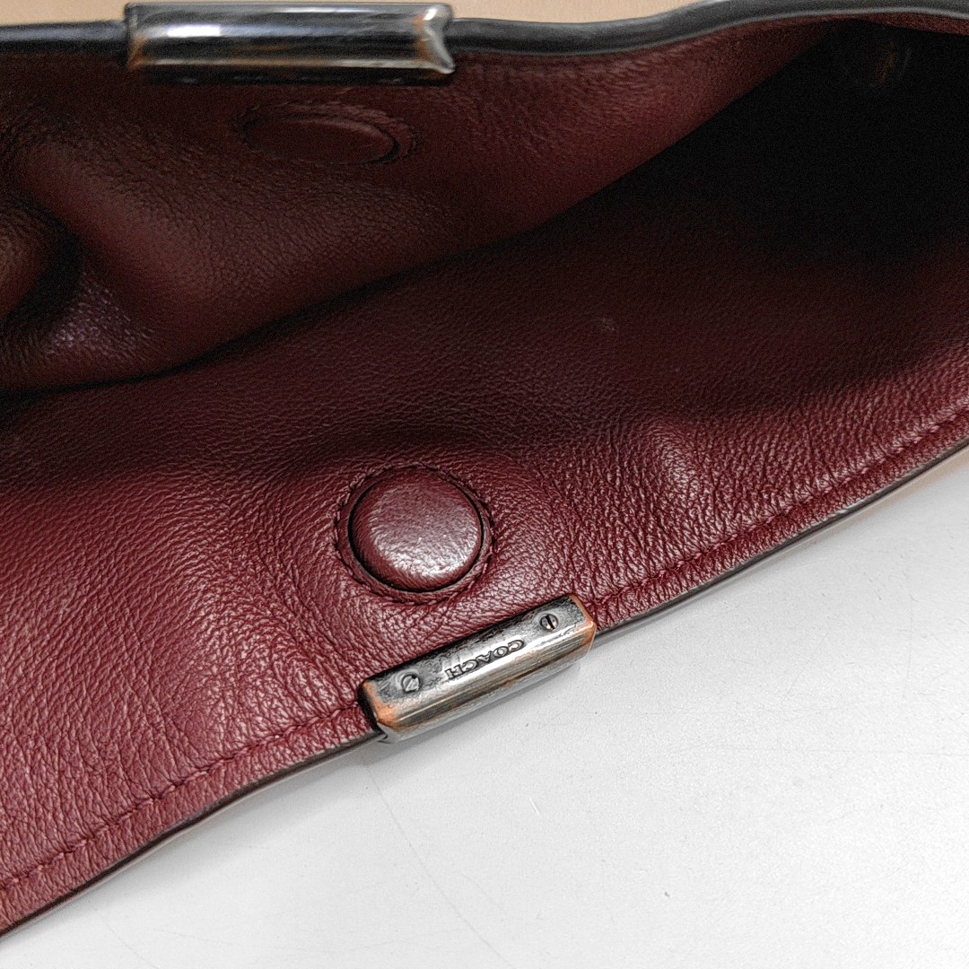 COACH Khaki cowhide single shoulder bag Black hardware-(SKU)-943933667