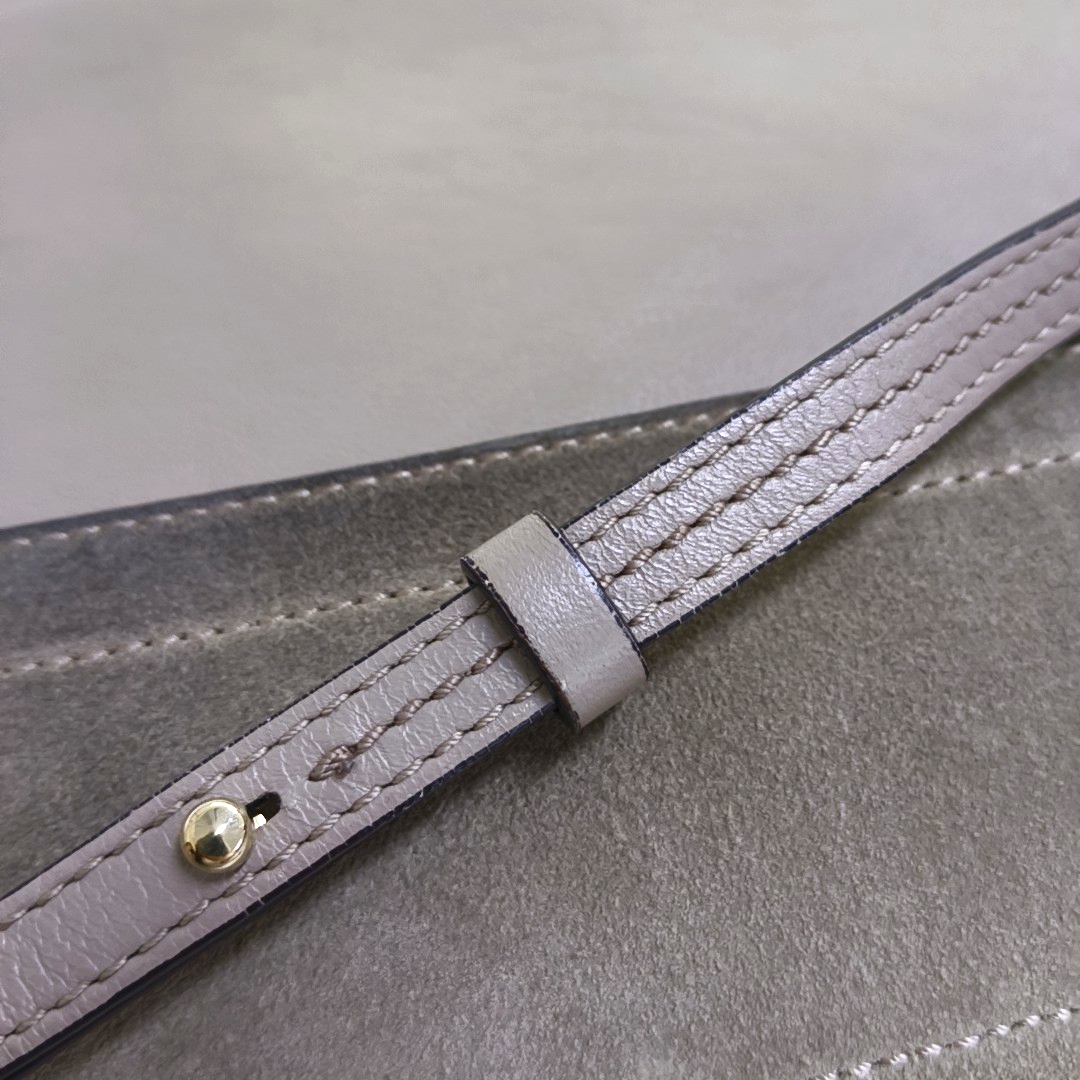 Chloé Faye Medium size Khaki Calf Leather Crossbody Shoulder Bag Golden hardware Removable shoulder strap-(SKU)-952757311