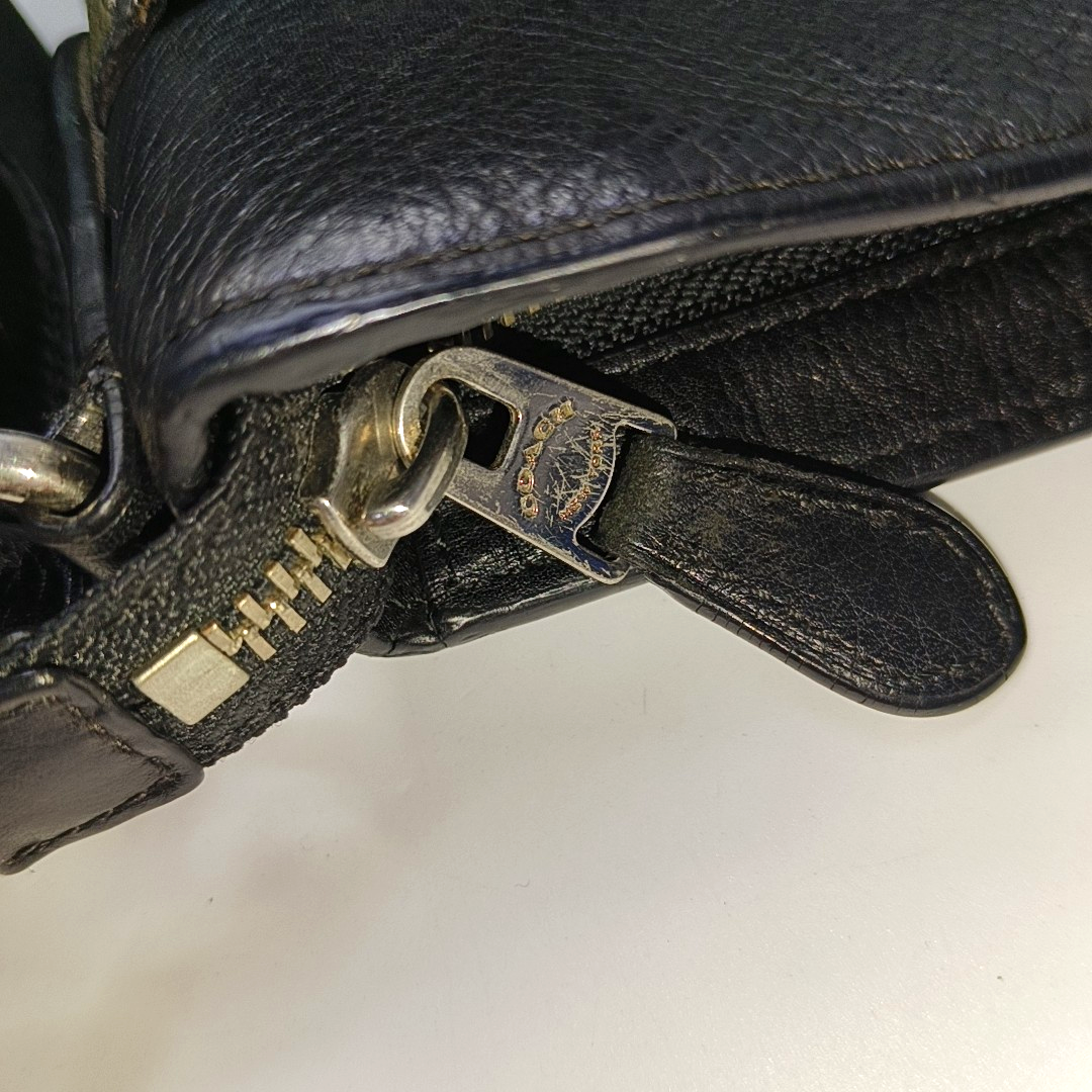 COACH Green Leather Crossbody Single Shoulder Bag Silver Hardware-(SKU)-951540005