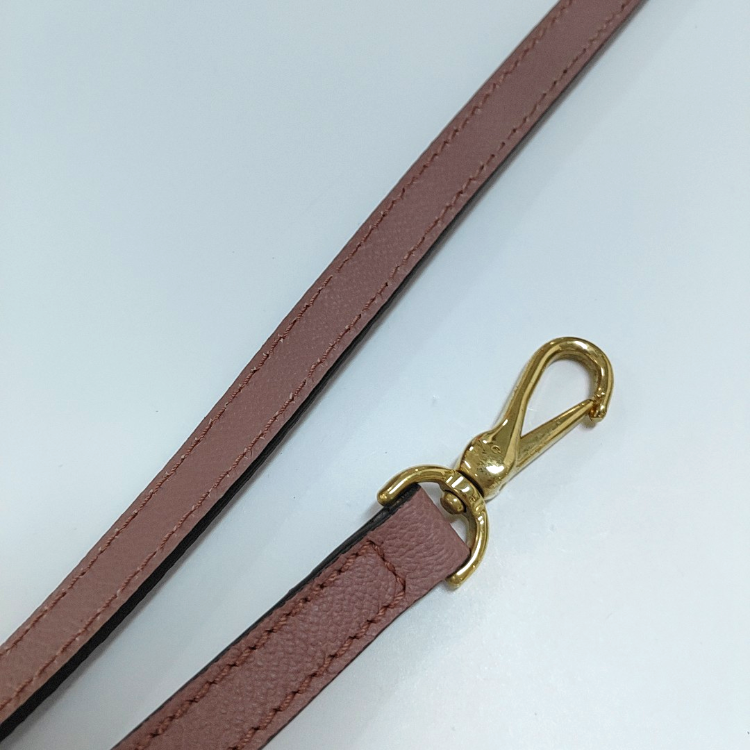 BURBERRY Buckle Pink Cowhide Sling Bag Tote Bag Golden hardware shoulder straps-(SKU)-955529544