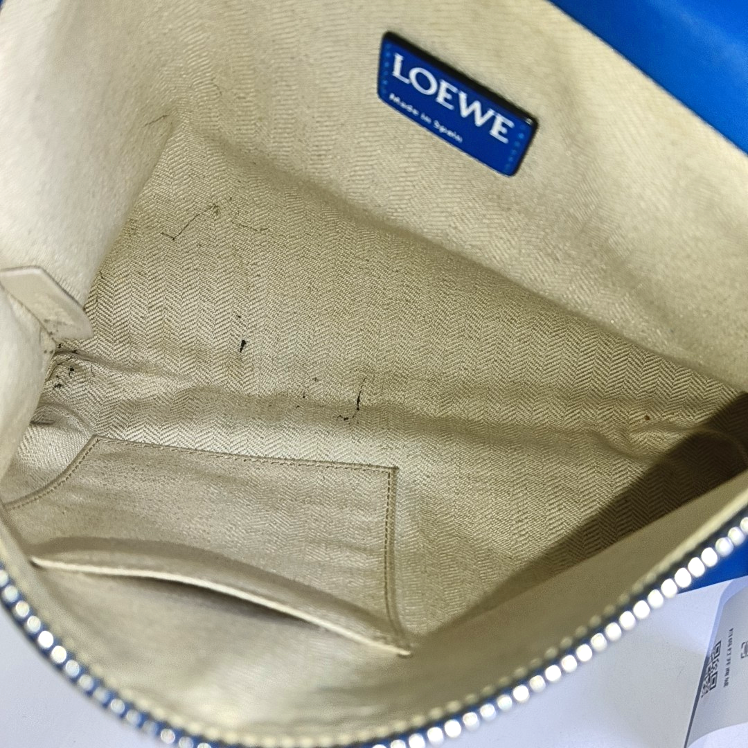 LOEWE RepeatBlue Calfskin Embossed Handbag-(SKU)-957639765