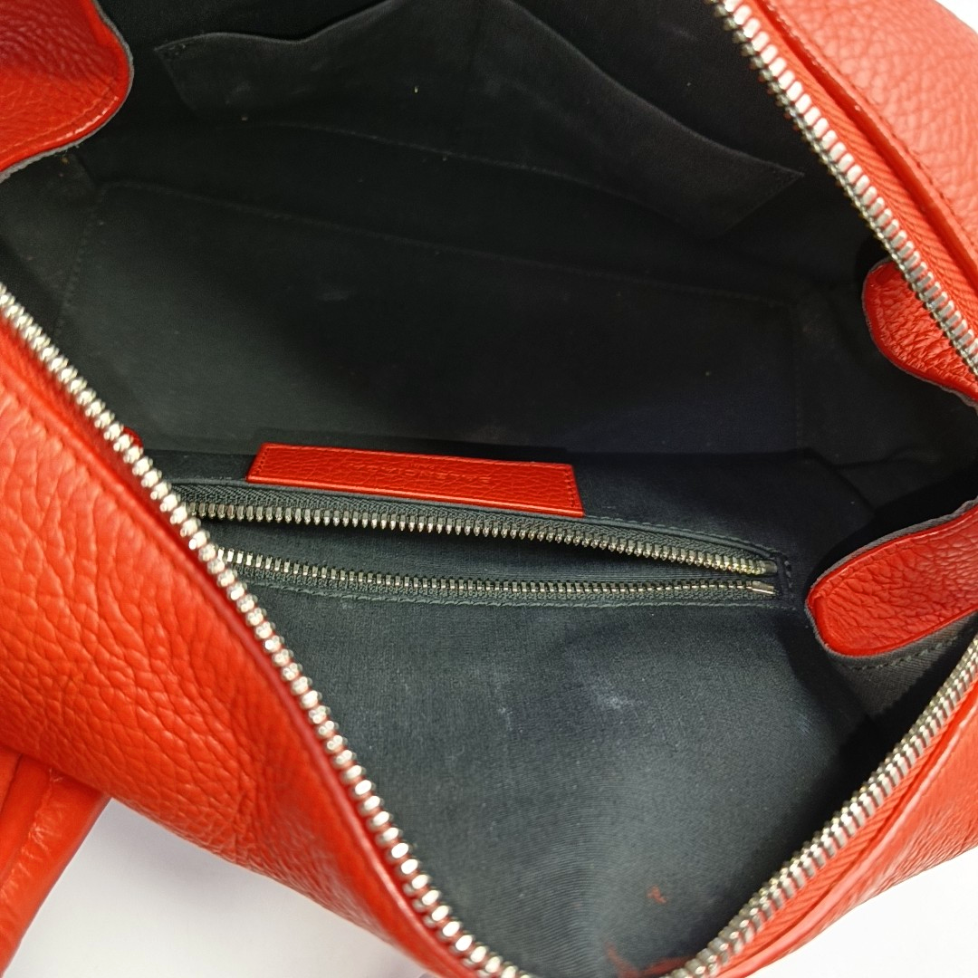 BALENCIAGA Tote bag Red Calf Leather Crossbody Shoulder Bag Tote Silver Hardware Removable shoulder strap-(SKU)-957128355