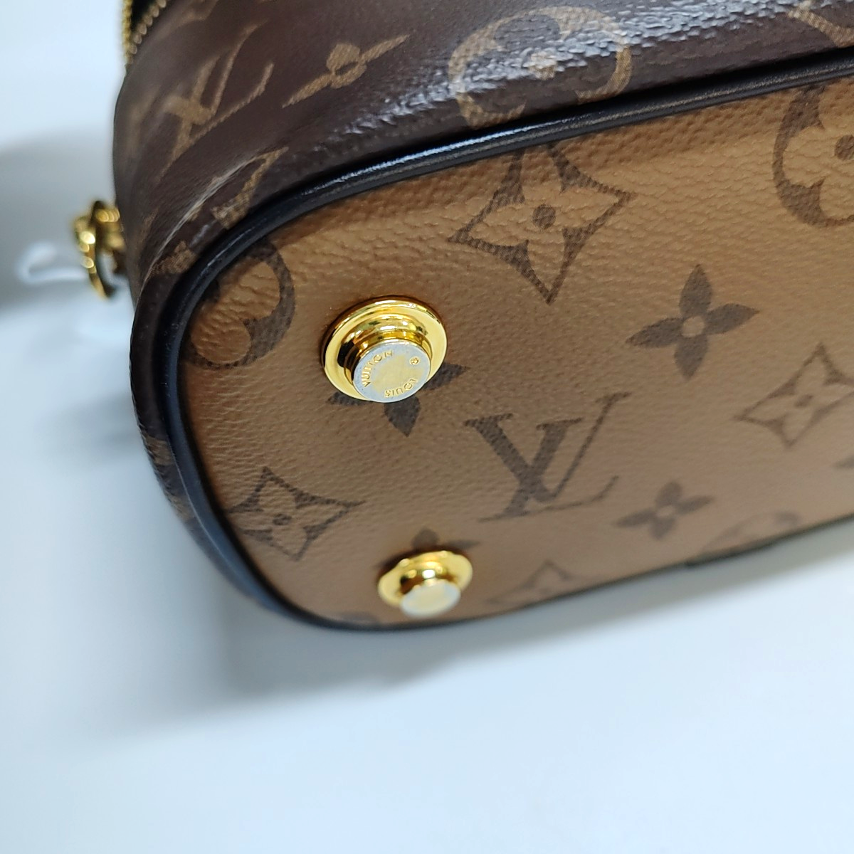 LOUIS VUITTON NICE Small Brown Coated Canvas Monogram Single Shoulder Bag Handbag Crossbody Bag Golden Hardware Removable Strap-(SKU)-964285955