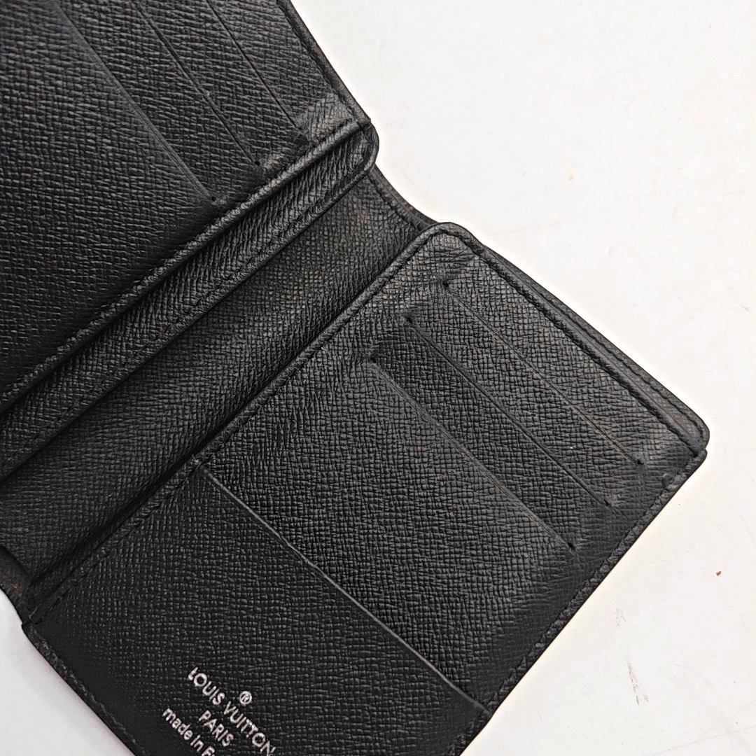 LOUIS VUITTON SMART Gray Coated Canvas Chessboard Plaid Wallet-(SKU)-957908054