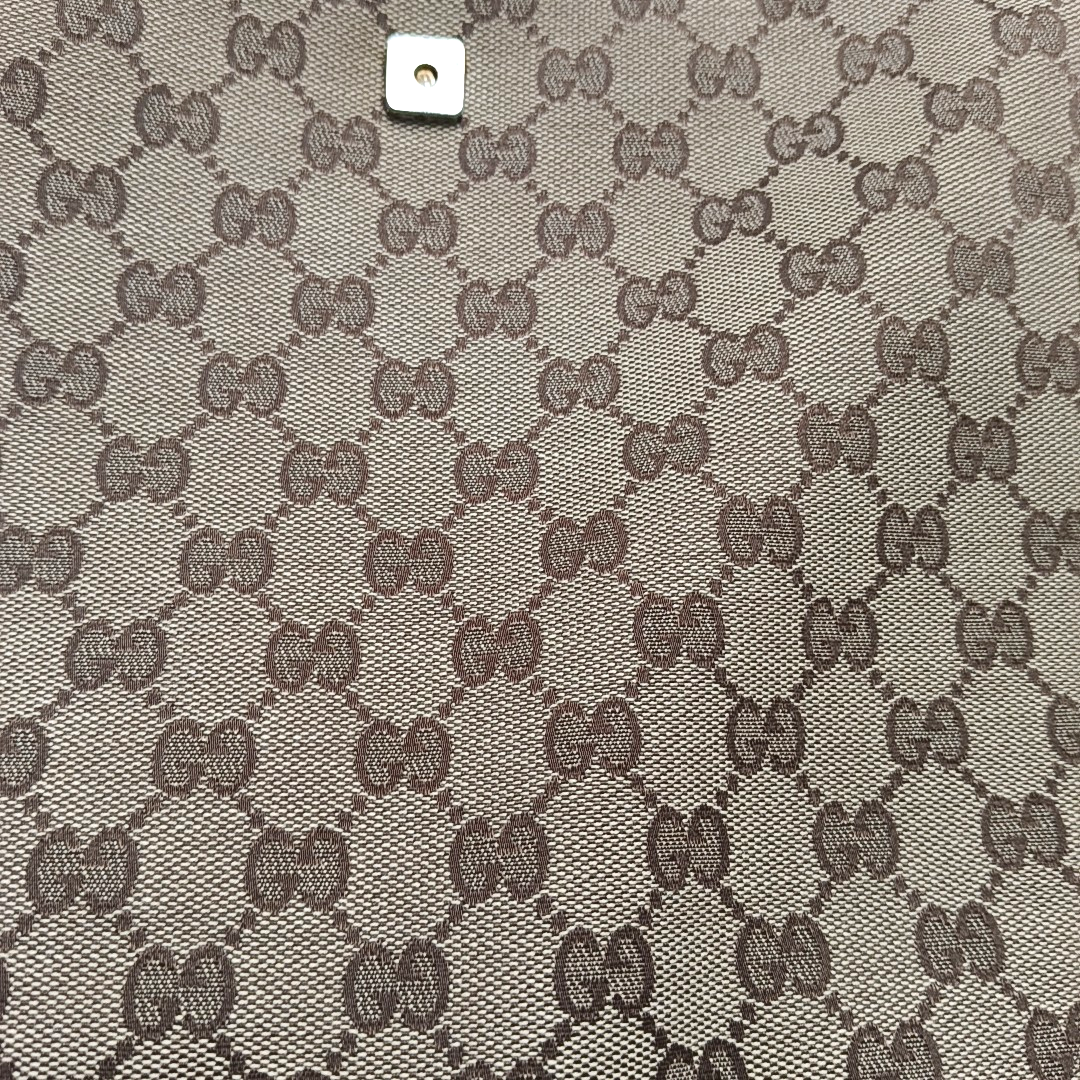 GUCCI Khaki Canvas Monogram Jacquard Crossbody Shoulder Bag Silver Hardware-(SKU)-959372899
