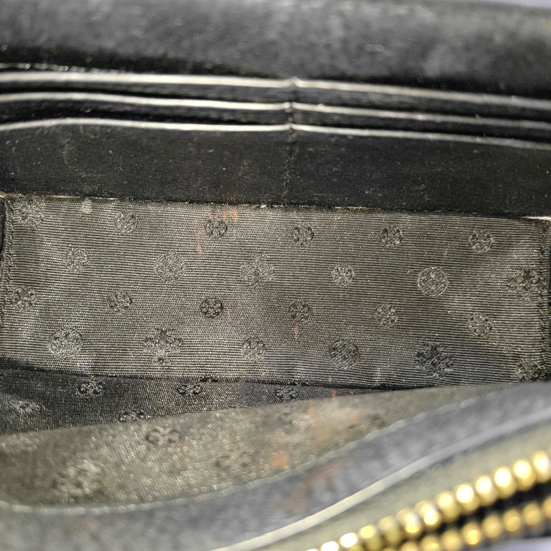 TORY BURCH Britten Black leather crossbody shoulder tote Golden hardware Removable shoulder strap-(SKU)-933116163