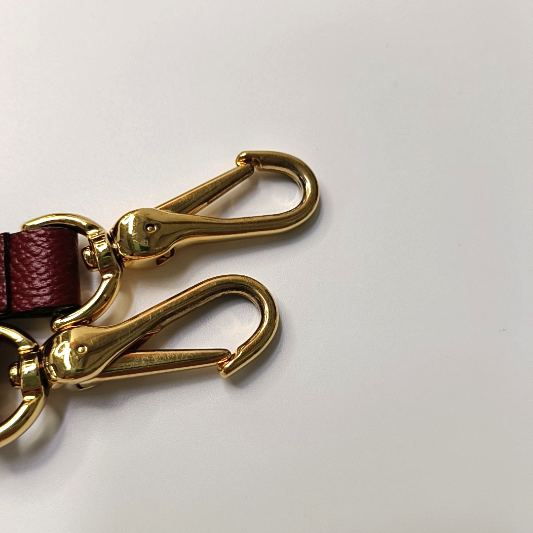 BURBERRY Buckle Red Cowhide Single Shoulder Bag Handbag Crossbody Bag Golden hardware Removable shoulder strap-(SKU)-956703529