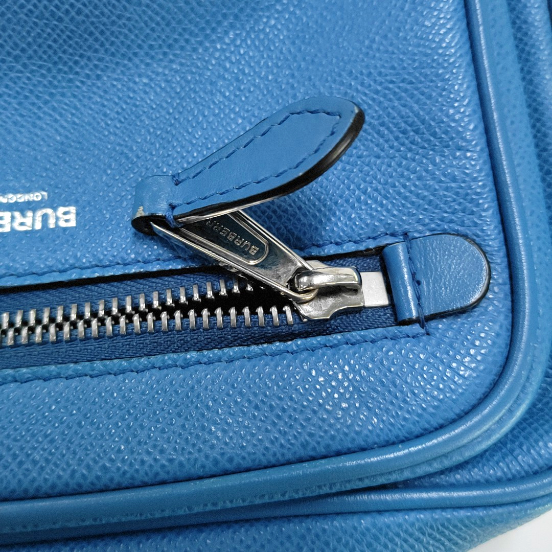 BURBERRY Paddy Blue Cowhide Crossbody Bag Silver Hardware-(SKU)-954608995