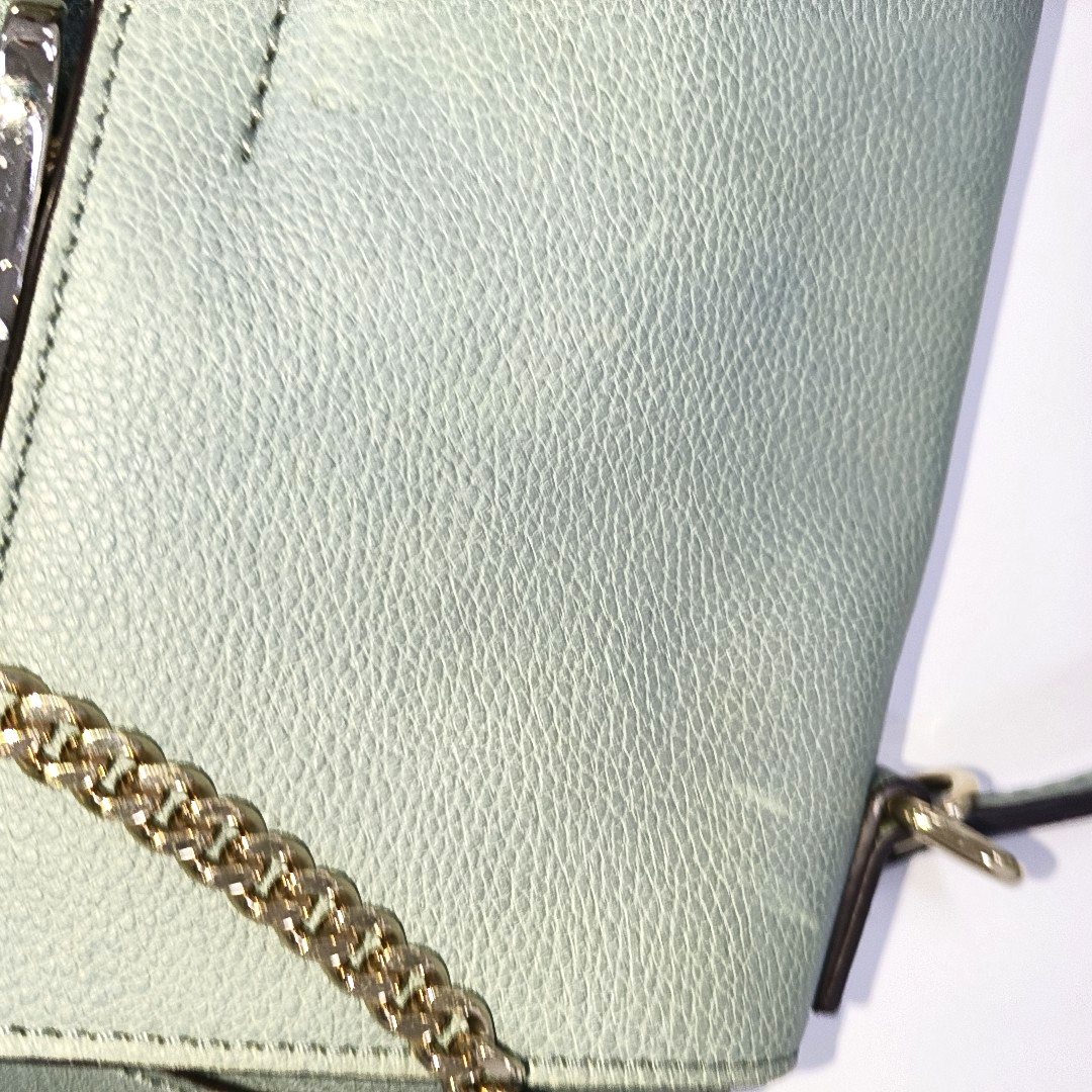 Chloé Faye Medium size Green Cowhide Leather Shoulder Bag Tote Golden hardware Removable shoulder strap-(SKU)-941110973