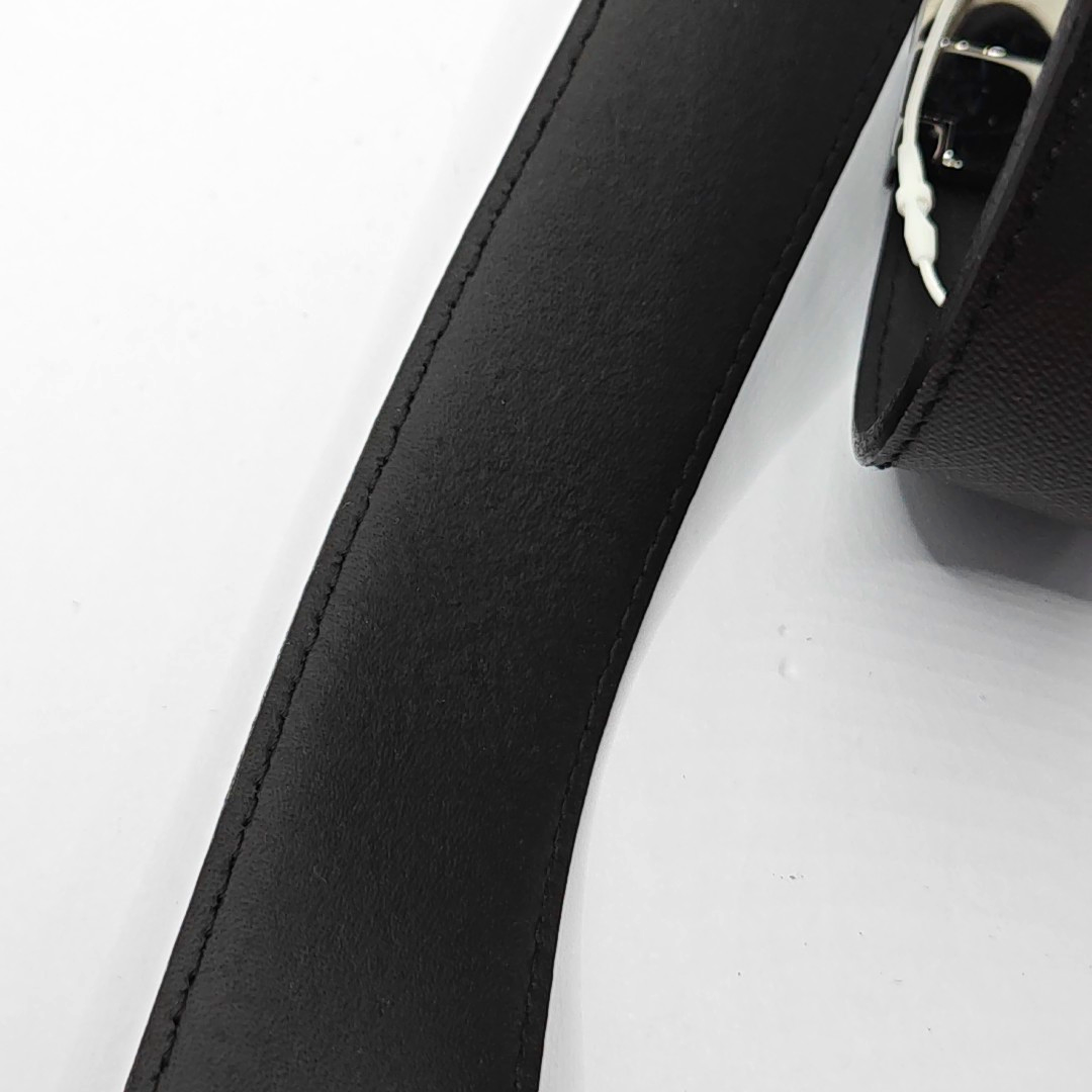 BURBERRY Multicolor Leather Buckle Men's Belt Long96cm Width3.5cm-(SKU)-940265651