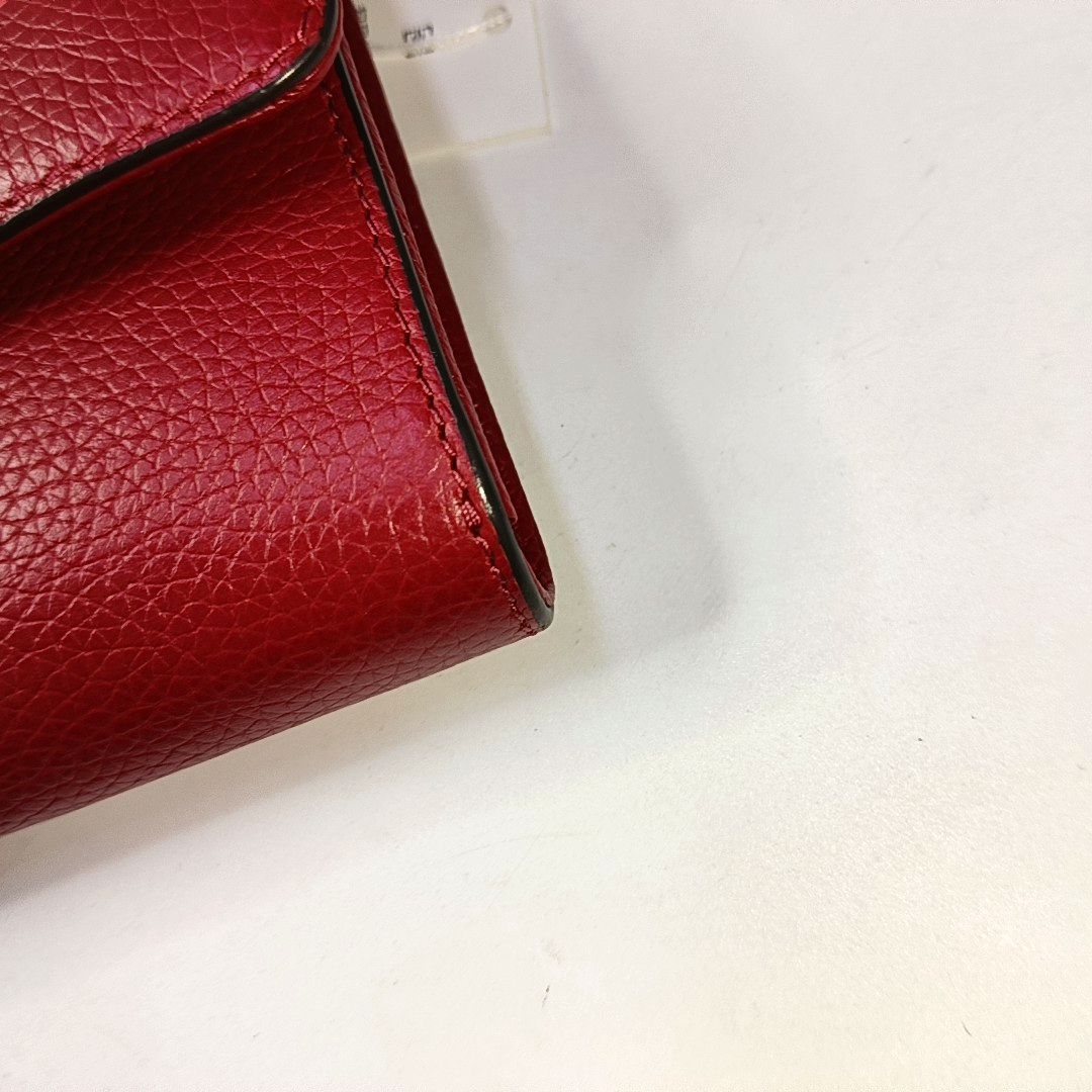 TORY BURCH Britten Red cowhide shoulder bag crossbody bag Golden hardware Removable shoulder strap-(SKU)-938683654