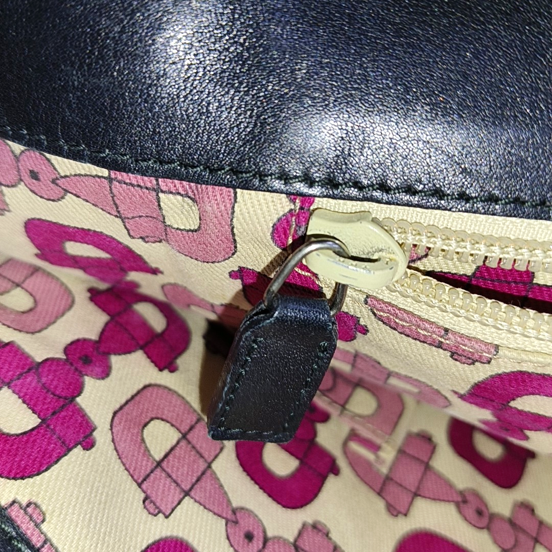 GUCCI Princy Black Fabric Jacquard Single Shoulder Bag Golden hardware-(SKU)-955712235