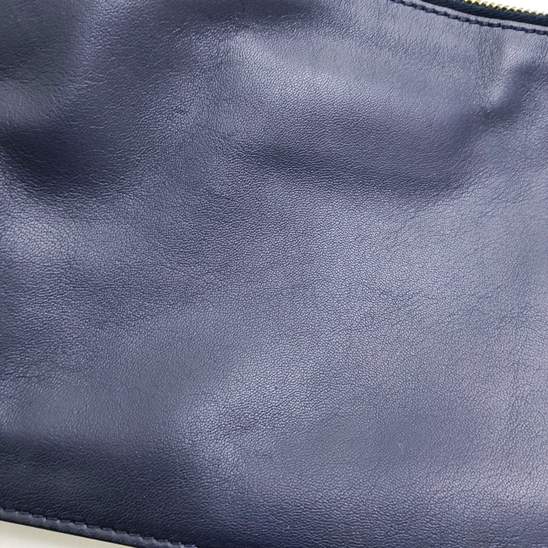 Alexander McQUEEN Dark Blue Sheepskin Handbag Golden hardware-(SKU)-951614903