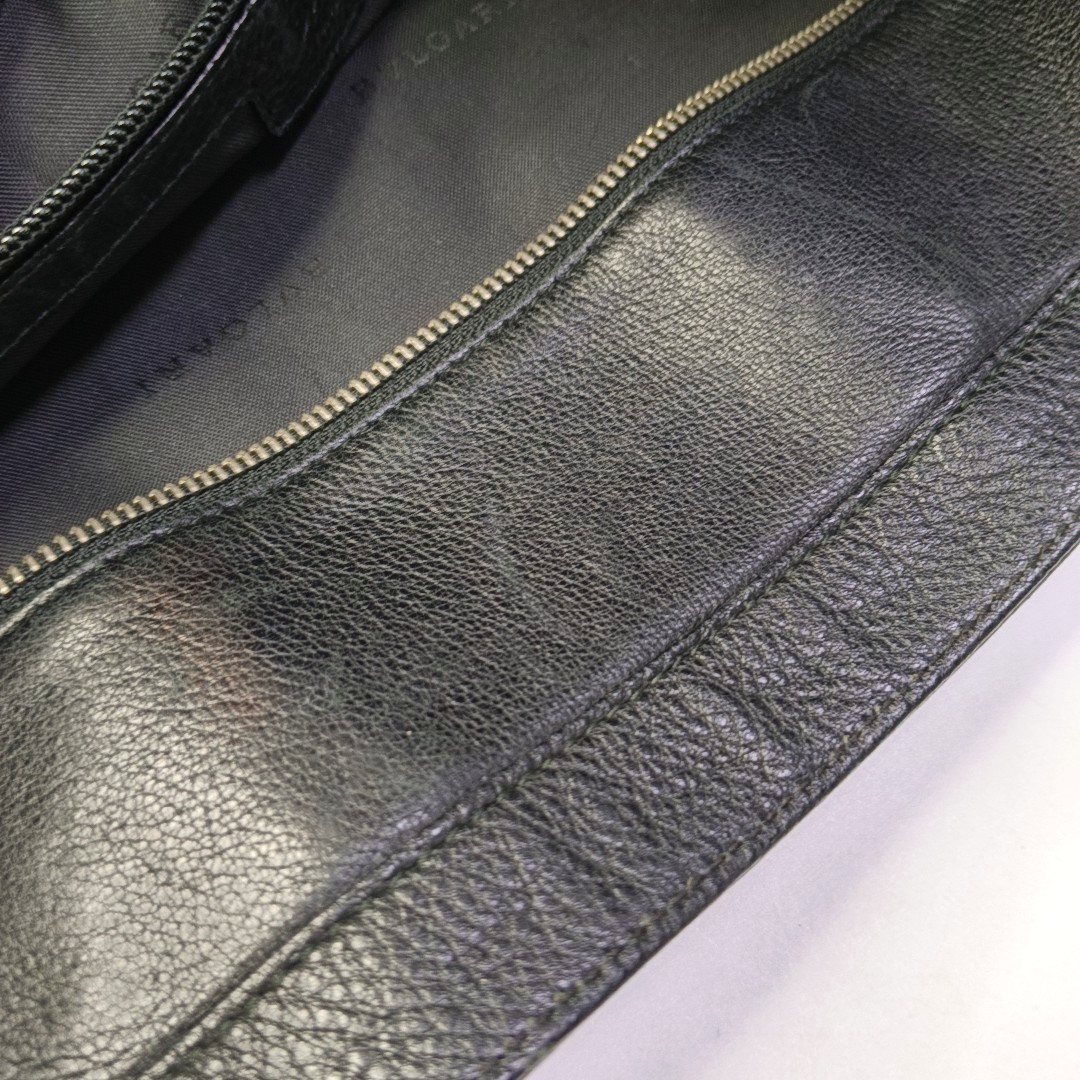 BVLGARI Tote bag Black cowhide tote bag Silver Hardware-(SKU)-958155763