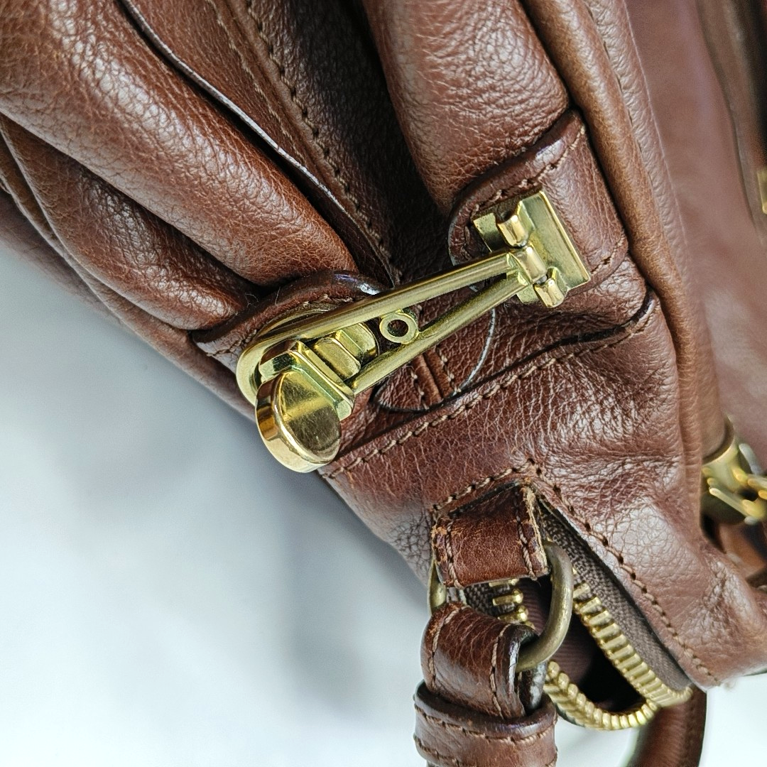 Chloé Paraty Medium size Brown cowhide crossbody bag shoulder bag tote bag Golden hardware Removable shoulder strap-(SKU)-960236363