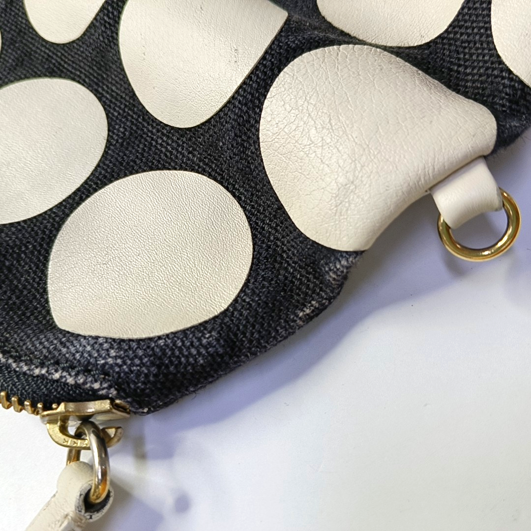 BURBERRY White Canvas Embroidered Single Shoulder Bag Crossbody Bag Handbag Golden hardware Removable shoulder strap-(SKU)-956284487