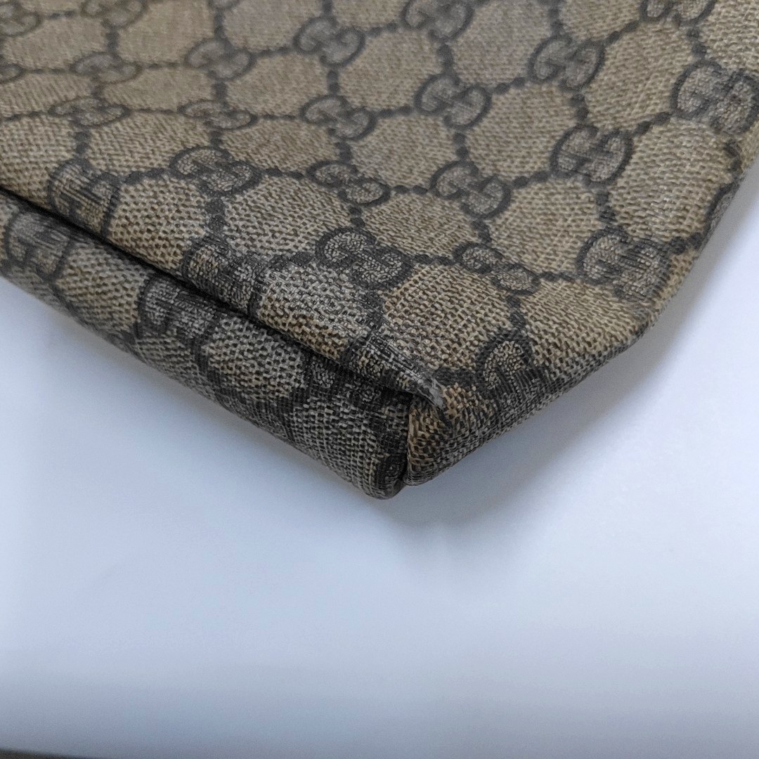 GUCCI Khaki Coated Canvas Old Flower Single Shoulder Bag Crossbody Bag Golden hardware-(SKU)-953765486