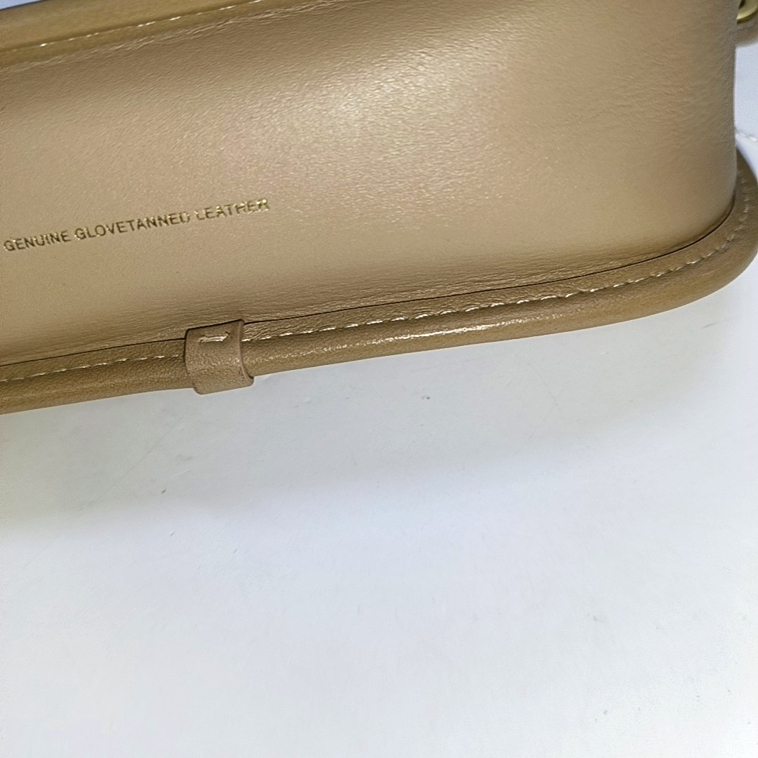 COACH SWINGER Khaki Leather Handbag Golden hardware Removable shoulder strap-(SKU)-14161118