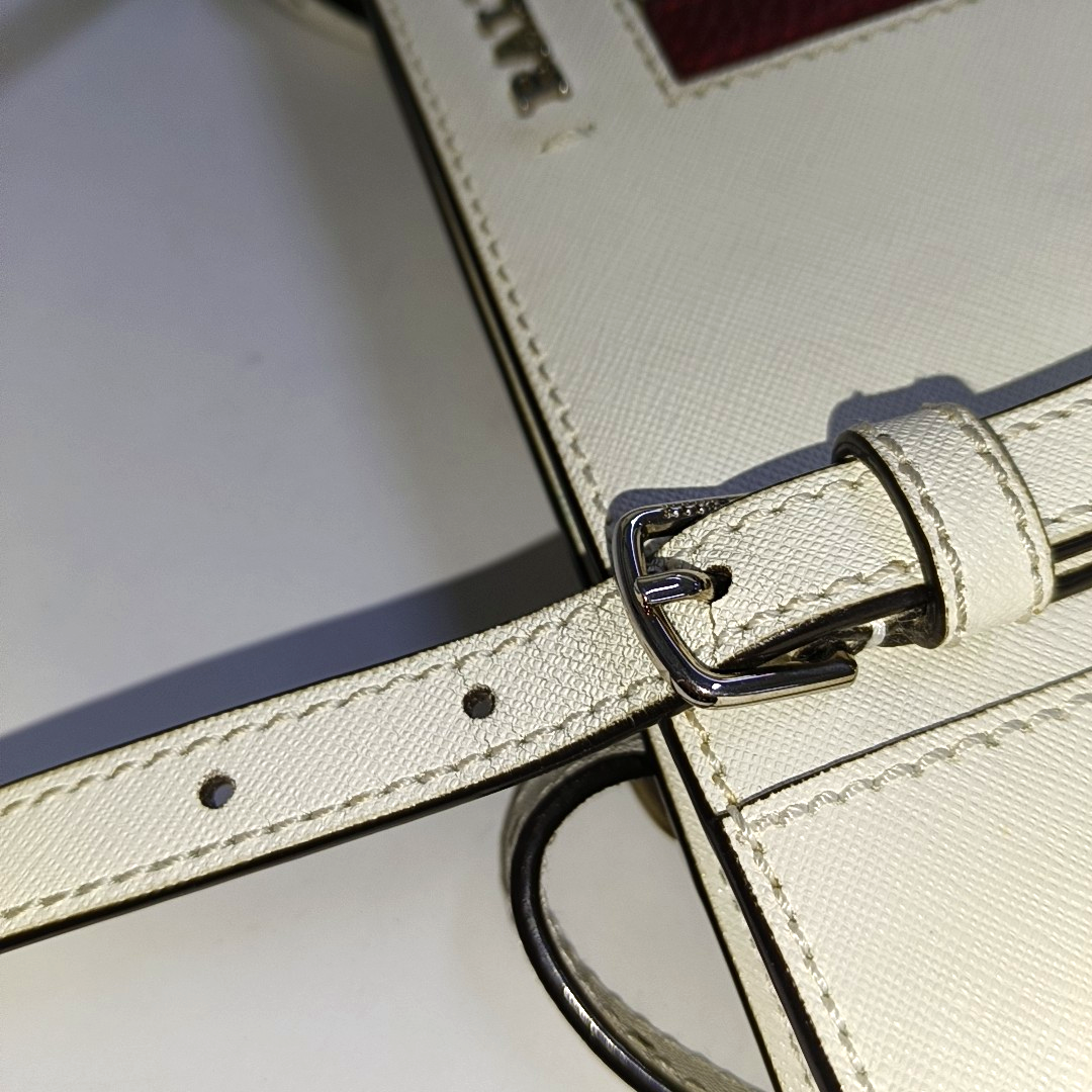 BALLY Tote bag White Cowhide Single Shoulder Bag Tote Silver Hardware shoulder straps-(SKU)-939934719