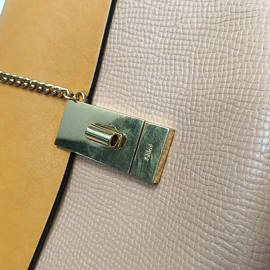 Chloé Drew Medium size Multicolor Cowhide Mini Pig Bag Crossbody Single Shoulder Bag Golden hardware Removable shoulder strap-(SKU)-956886327