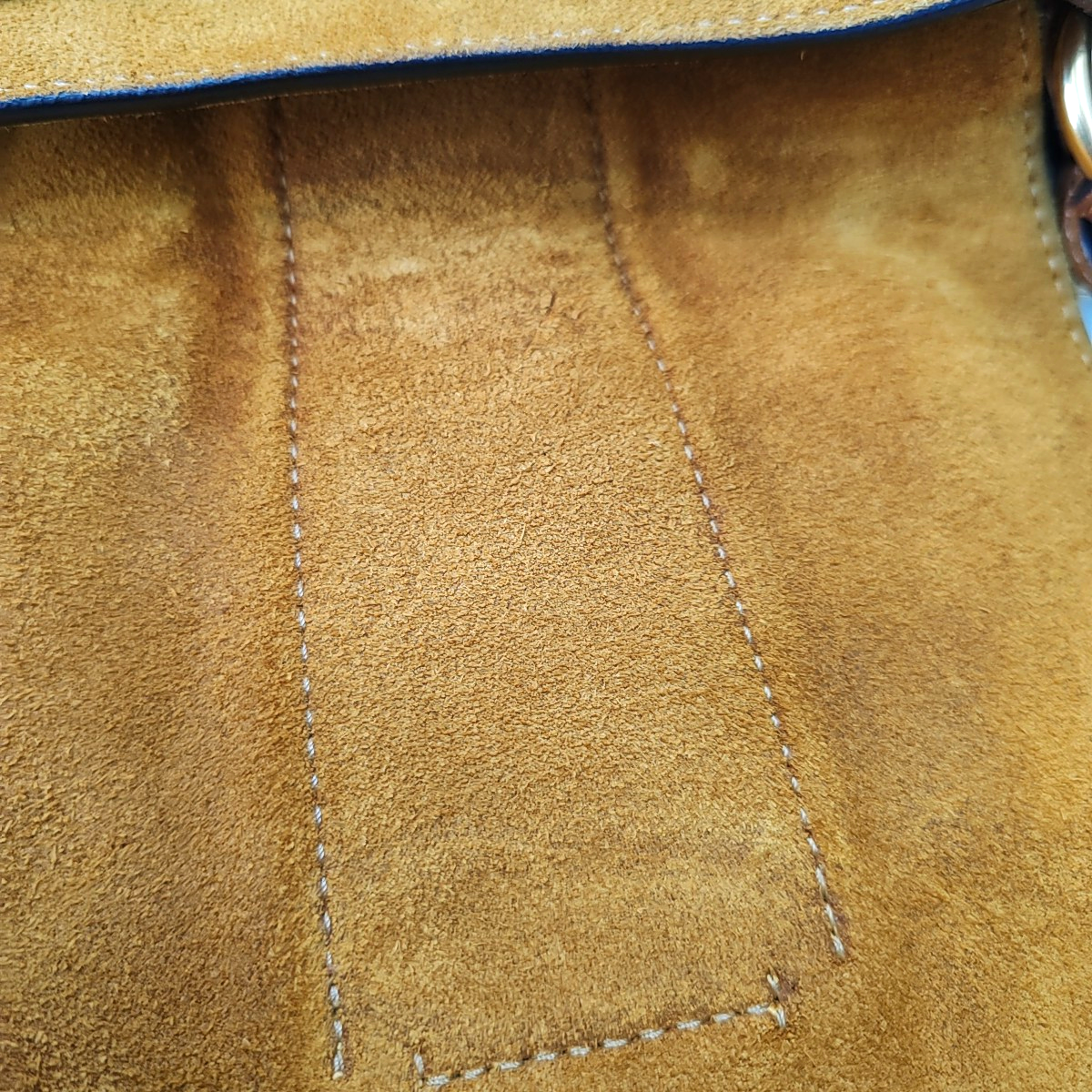 Chloé Mustard Yellow Velvet Leather Stud Quilted Single Shoulder Bag Tote Bag Golden hardware shoulder straps-(SKU)-954357662