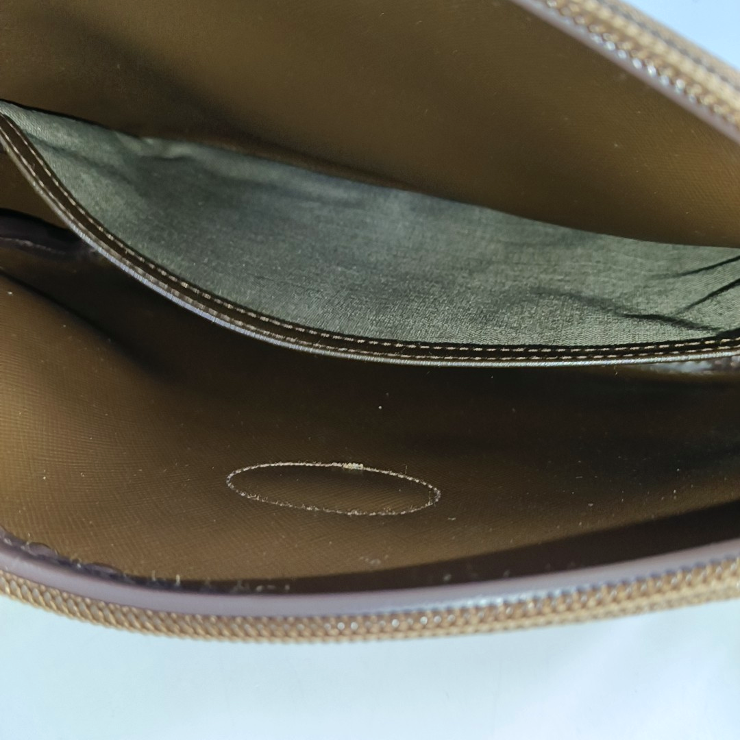 BURBERRY Khaki Canvas Handbag Brown Hardware-(SKU)-954910626