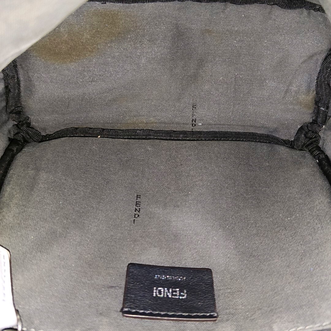 FENDI Blue Cowhide Backpack Silver Hardware-(SKU)-956994945
