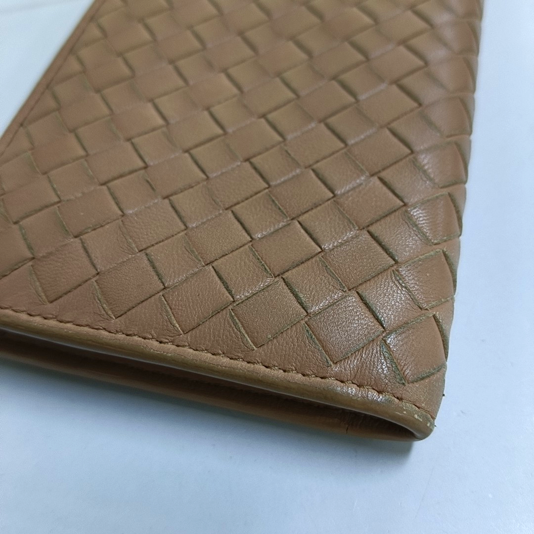 BOTTEGA VENETA Pink Cowhide Woven Wallet Black hardware-(SKU)-947141827