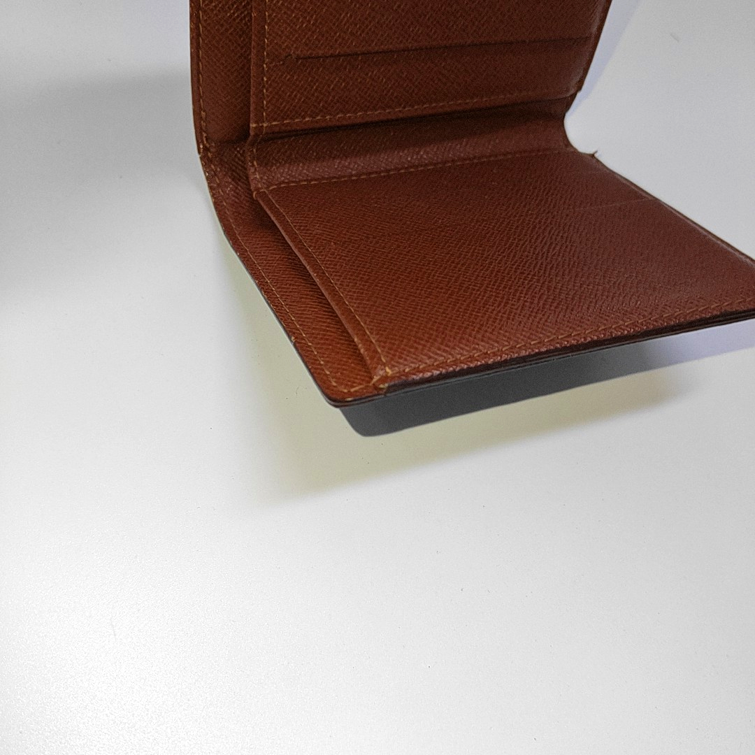 LOUIS VUITTON ELISE Brown coated canvas vintage wallet Golden hardware Vintage model-(SKU)-953704307