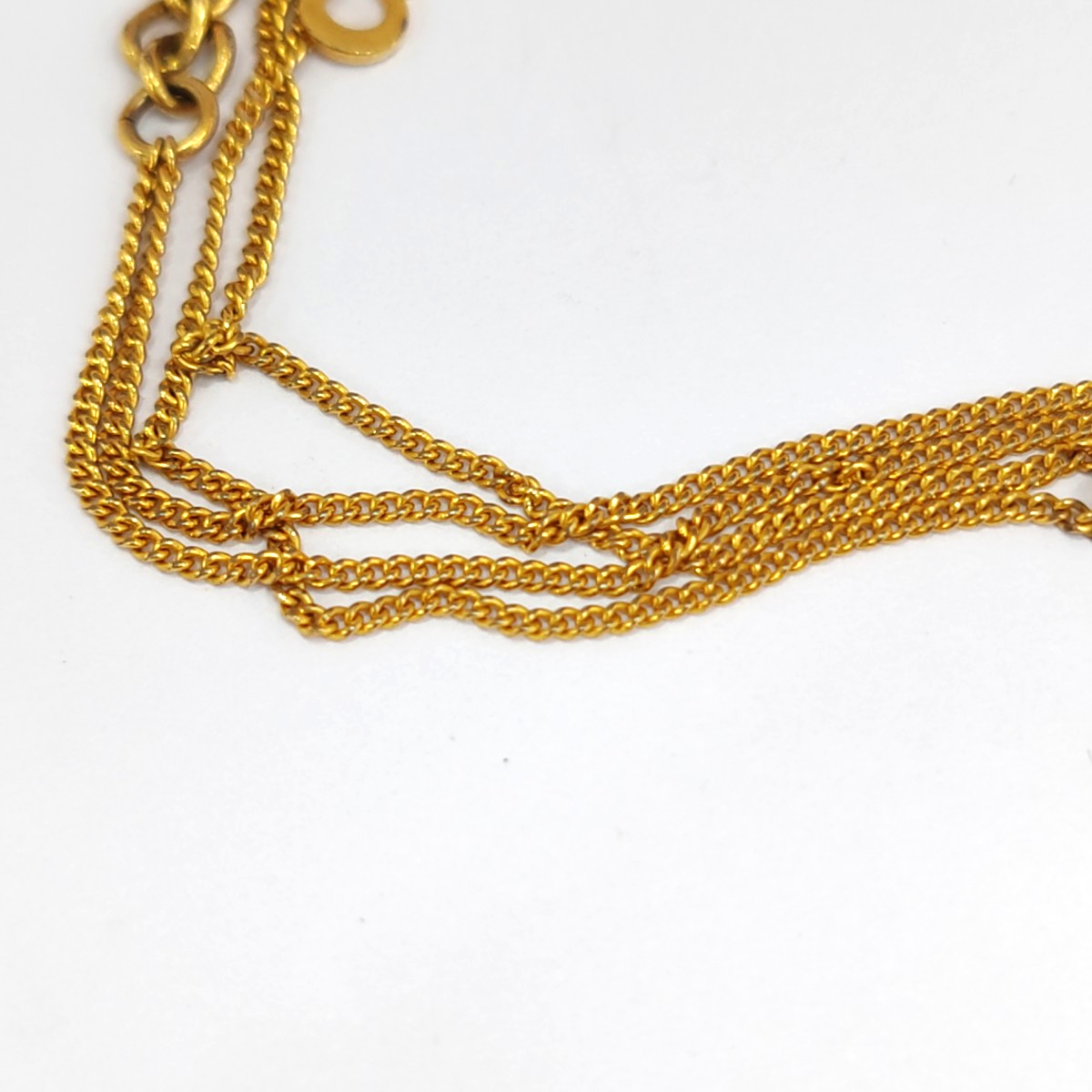 DIOR Dog Tag Gold Alloy Bracelet Length20cm-(SKU)-942849009