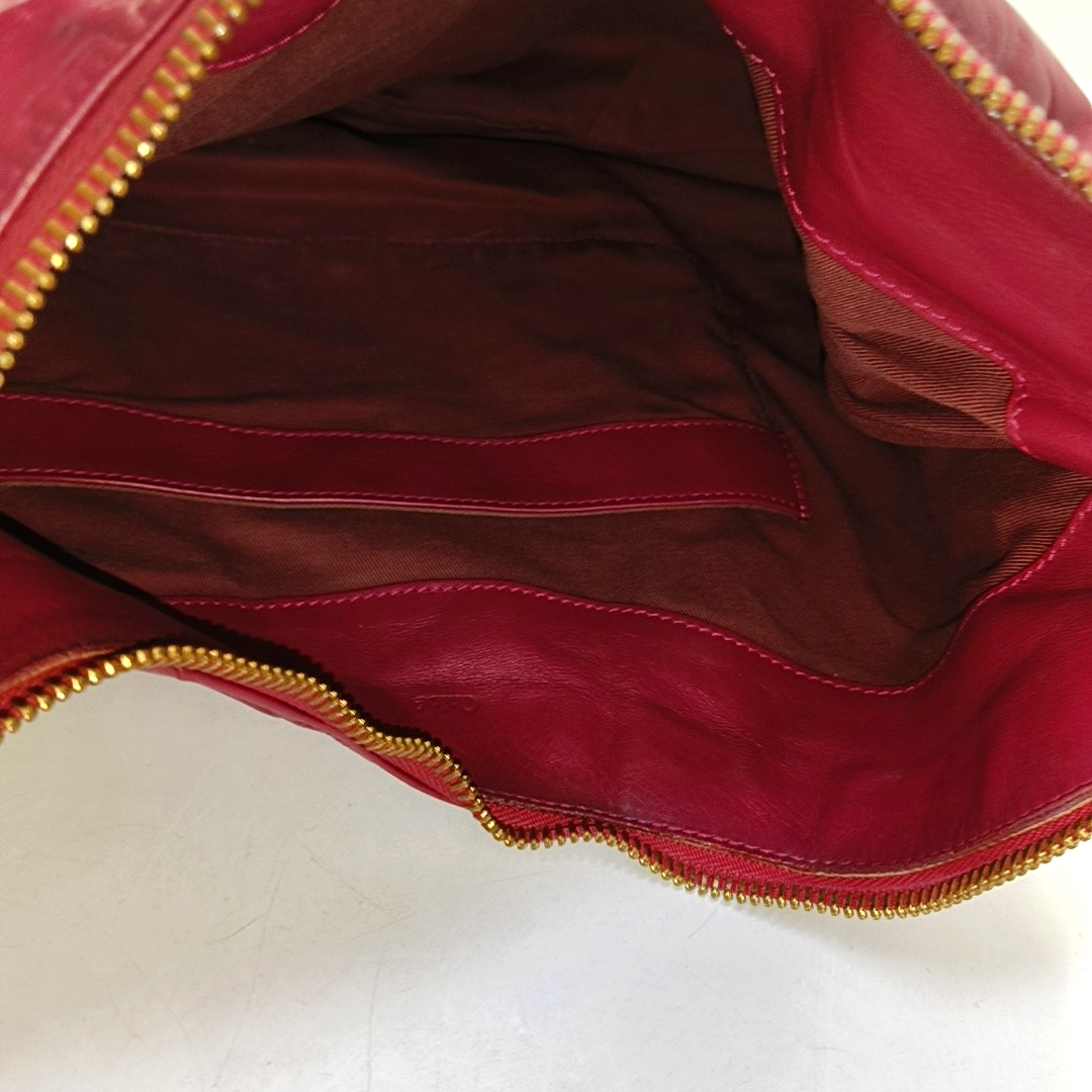 Chloé Fuchsia cowhide handbag Golden hardware-(SKU)-952505517