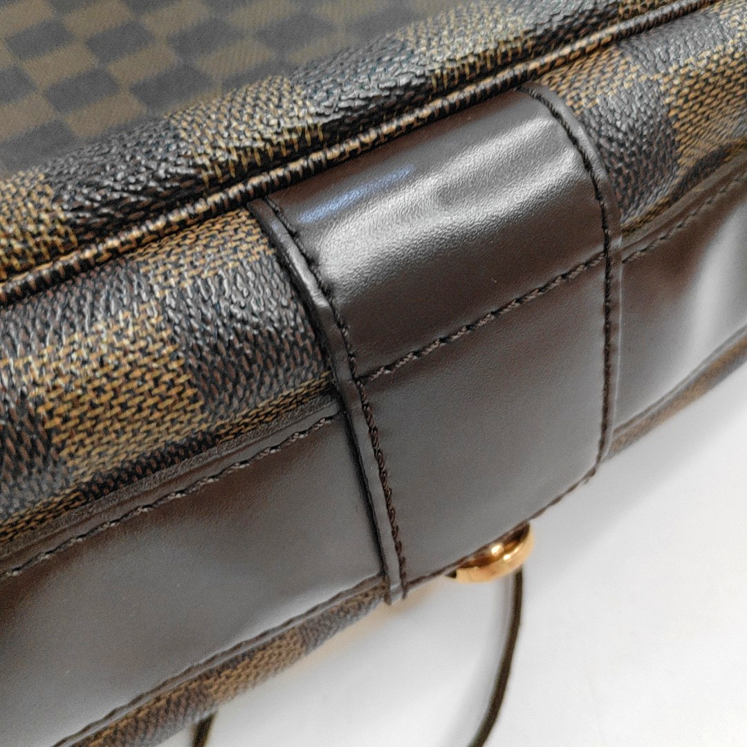 LOUIS VUITTON BASTILLE Brown Coated Canvas Checkered Single Shoulder Bag Crossbody Golden hardware-(SKU)-954553380