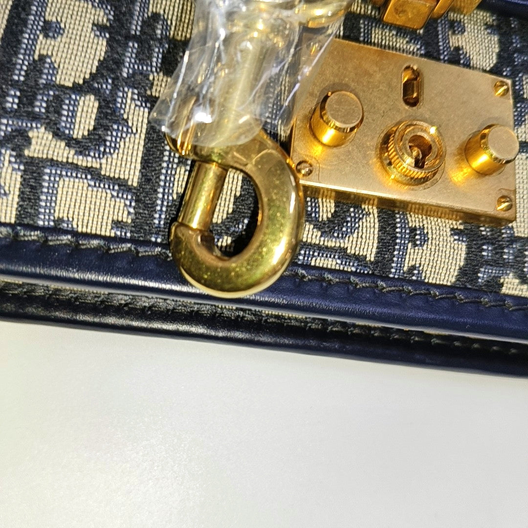 DIOR Dioraddict Beige Canvas Monogram Embossed Shoulder Bag Tote Crossbody Bag Gold Ruthenium Hardware Removable Strap-(SKU)-967071539