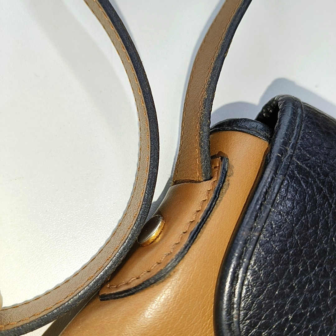 DIOR Color block cowhide shoulder bag crossbody bag Golden hardware-(SKU)-14276668