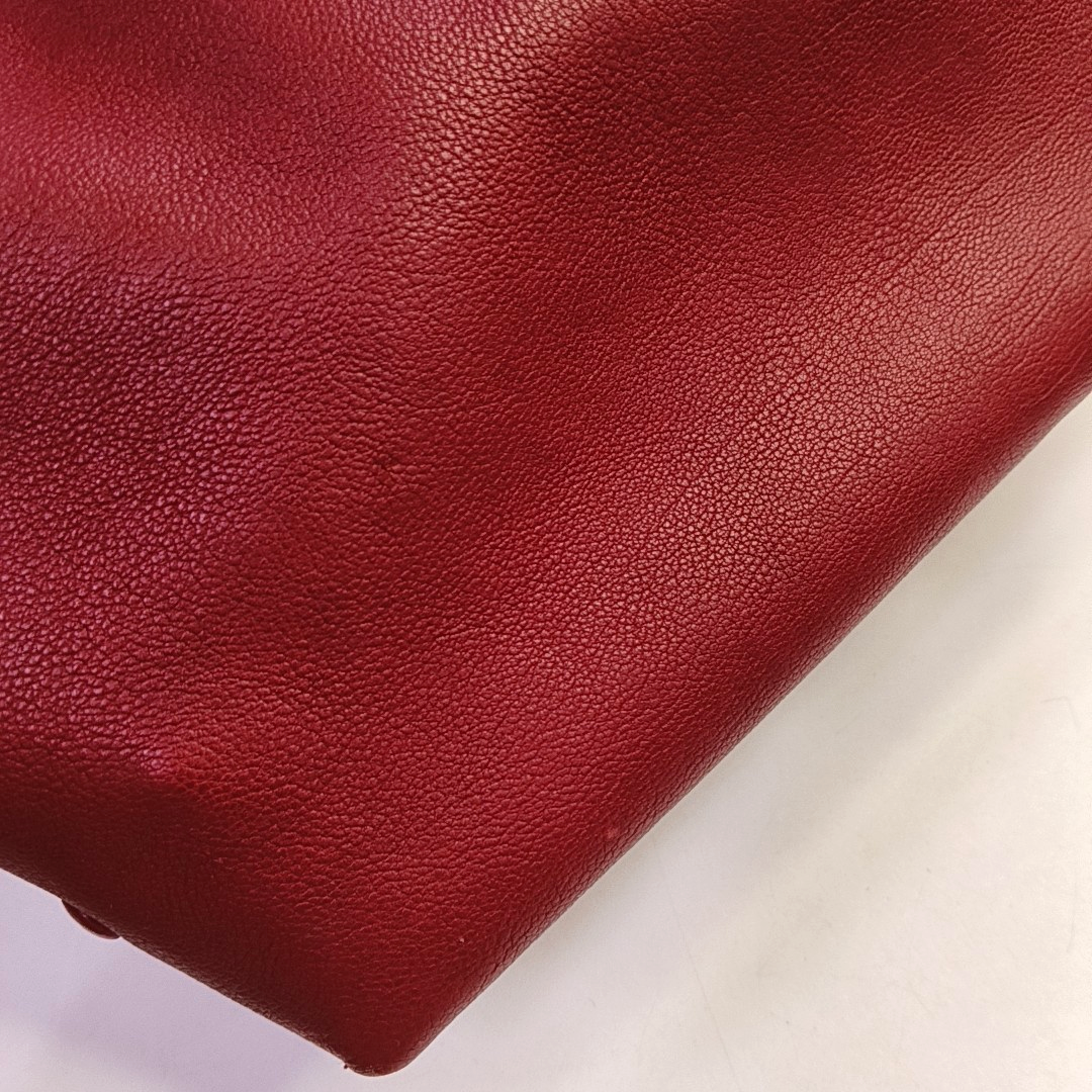 Chloé Baylee Red Cowhide Handbag Single Shoulder Bag Crossbody Bag Golden hardware-(SKU)-947725847