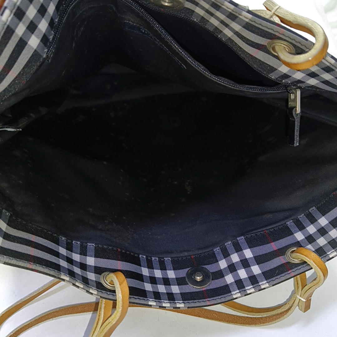 BURBERRY Black Canvas Shoulder Bag Silver Hardware-(SKU)-952520640
