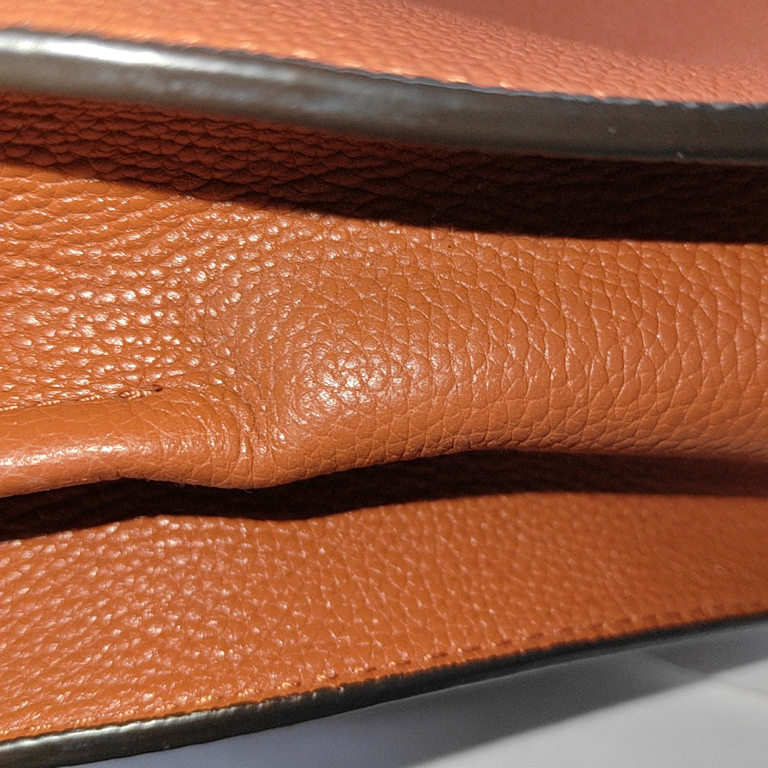 MICHAEL KORS Mercer Large size Orange Cowhide Single Shoulder Bag Crossbody Tote Golden hardware Removable shoulder strap-(SKU)-929074479