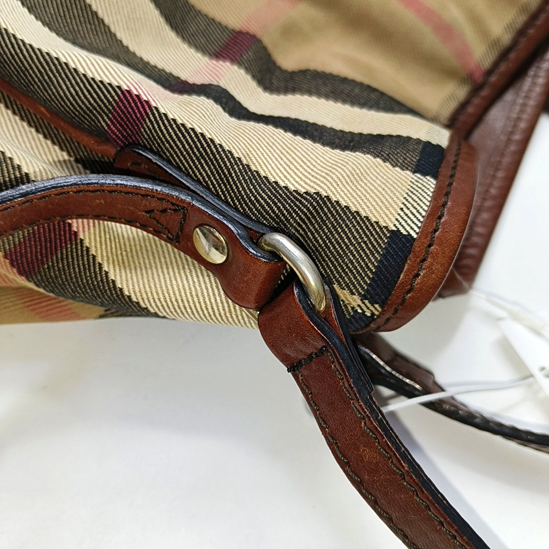 BURBERRY Tote bag Brown Canvas Single Shoulder Bag Handbag Golden hardware-(SKU)-953408955