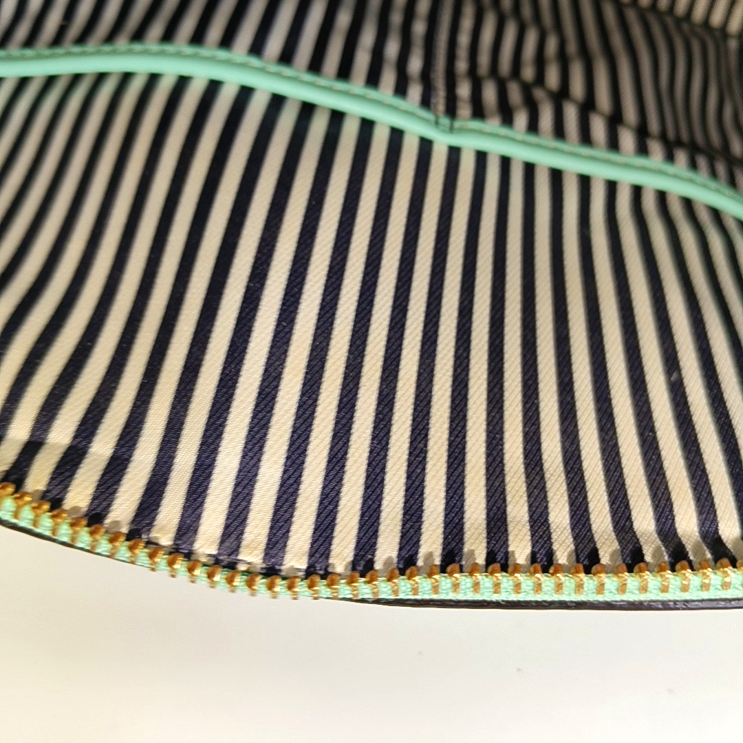 Kate Spade Green leather single shoulder bag handbag crossbody bag Golden hardware Removable shoulder strap-(SKU)-14289698