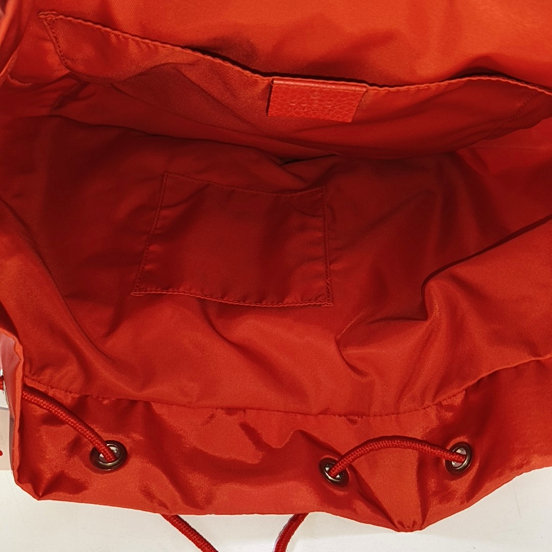 GUCCI Red Nylon Monogram Backpack Silver Hardware-(SKU)-956256558