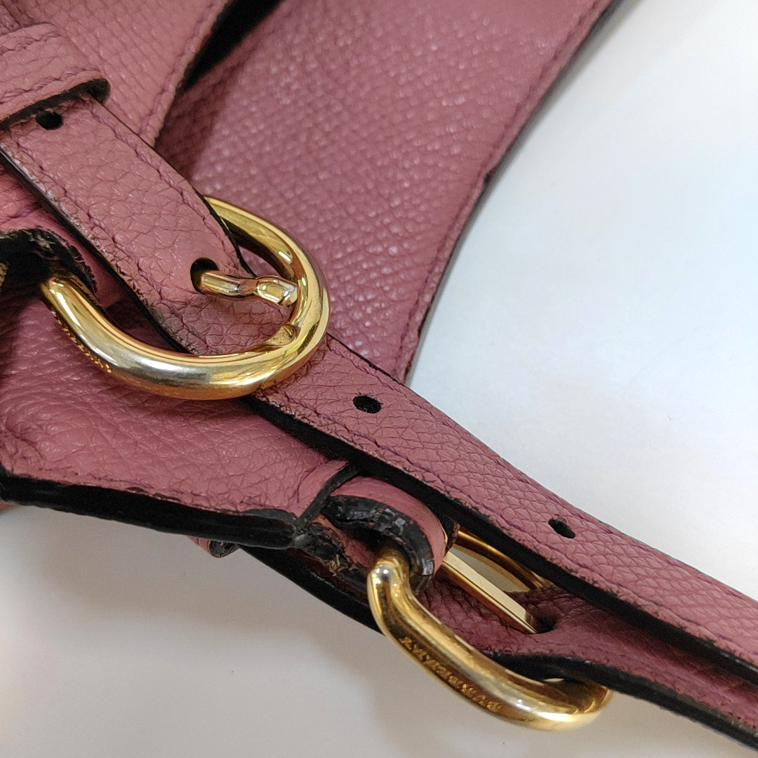 BURBERRY Canterbury mini Pink cowhide horse race pattern shoulder bag/handbag Golden hardware-(SKU)-954760637