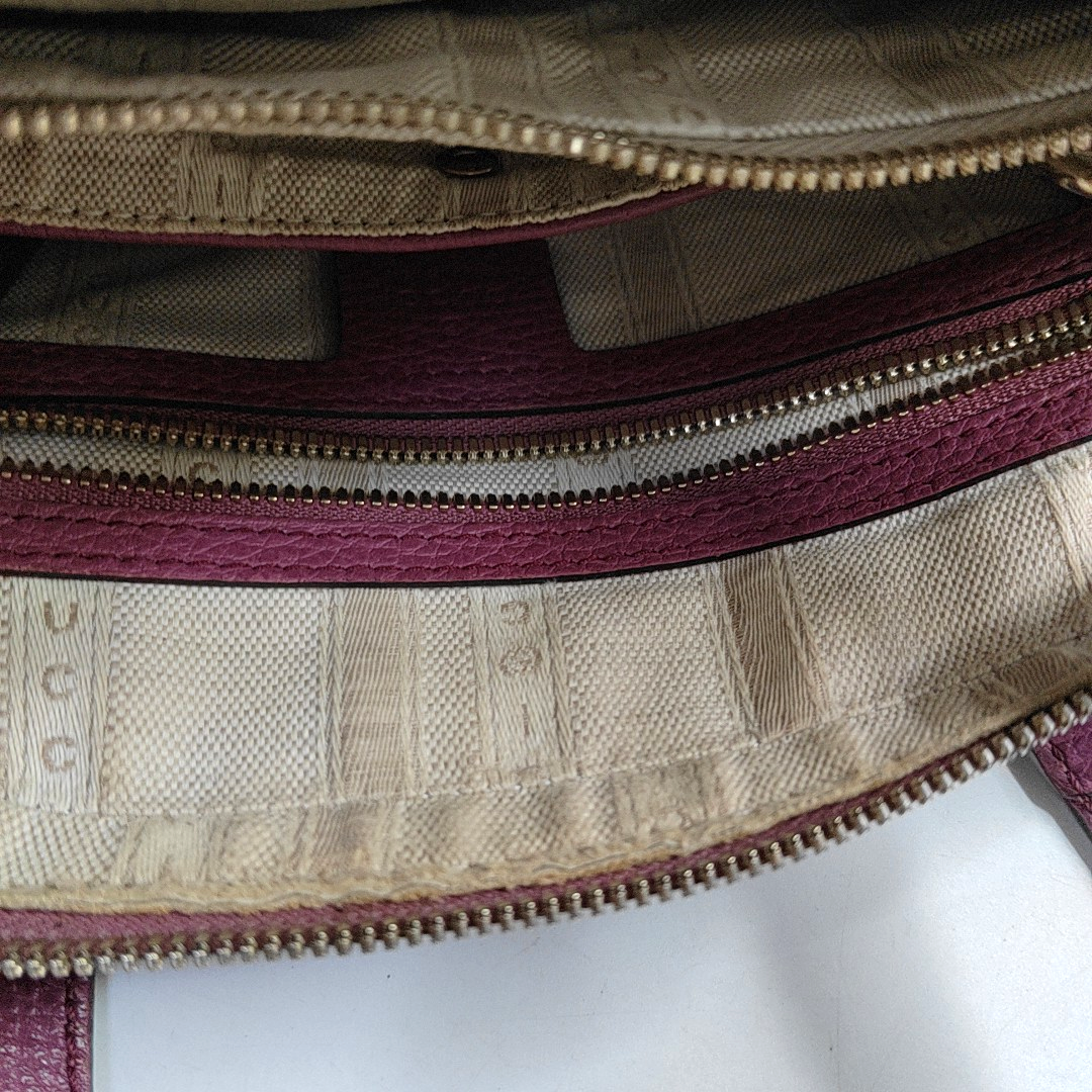GUCCI Purple leather single shoulder bag crossbody handbag Golden hardware Removable shoulder strap-(SKU)-945084262