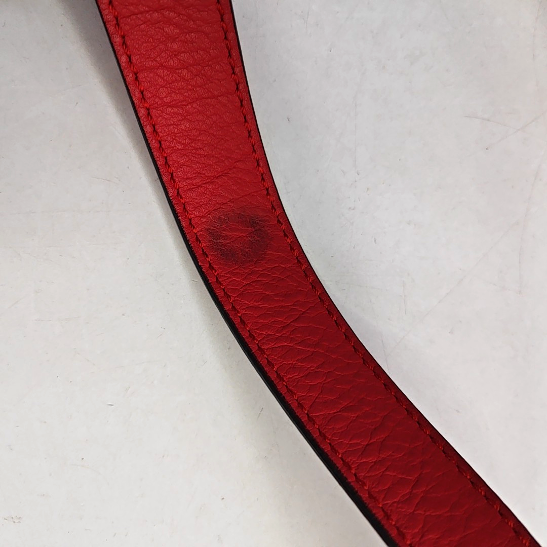 FENDI By The Way Medium size Red Cowhide Single Shoulder Bag Handbag Crossbody Bag Silver Hardware Removable shoulder strap-(SKU)-959153468
