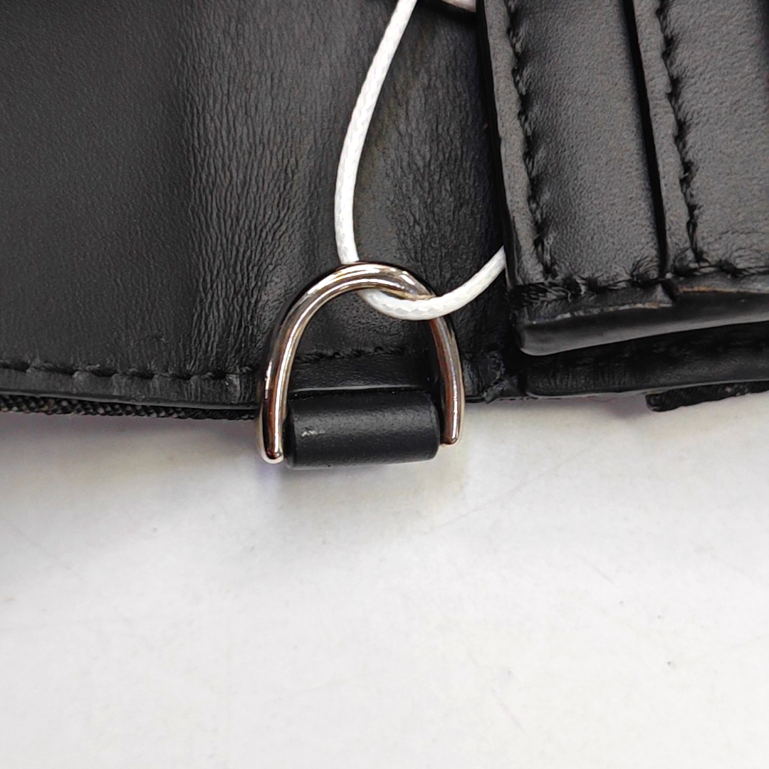 FENDI Baguette mini Black织物双F提花钱包 Silver Hardware-(SKU)-948893473