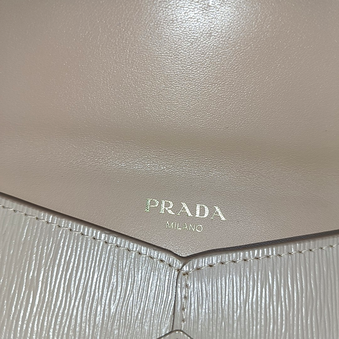 PRADA Nude Pink Cowhide Logo Handbag Golden hardware-(SKU)-950774692